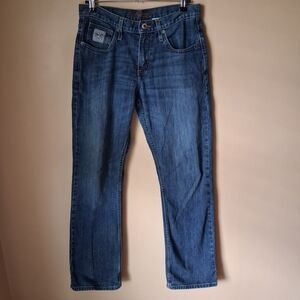 Cinch Men's Silver Label Mid Rise Slim Fit Straight Leg Jeans; Size 29x32